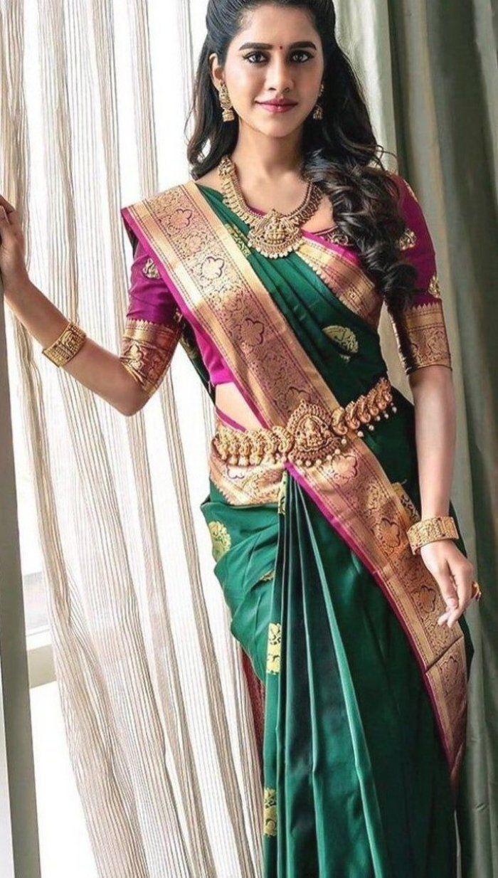 MF 1420 Soft Lichi Silk Designer Sarees Catalog